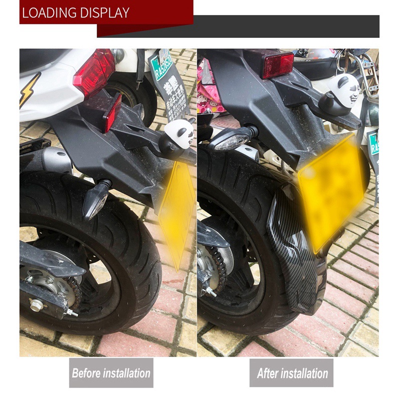 FENDER Tấm Chắn Bùn Phía Sau Bằng Sợi Carbon Cho Xe Máy 14 Inch MF060-B