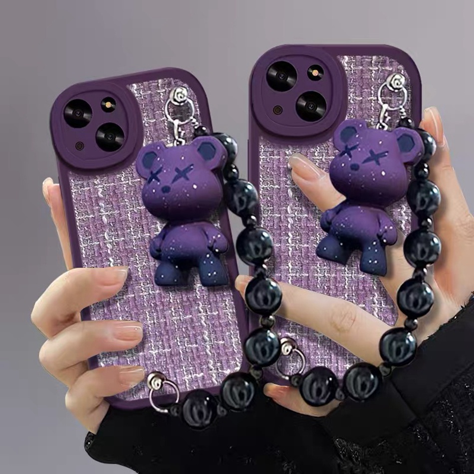 Ốp Điện Thoại Silicon Mềm Hình Gấu 3D Cho iPhone 11 12 13 14 Pro MAX 11Pro 12Pro 13Pro 6 6S 7 8 Plus X XR XS MAX SE 2020 2022