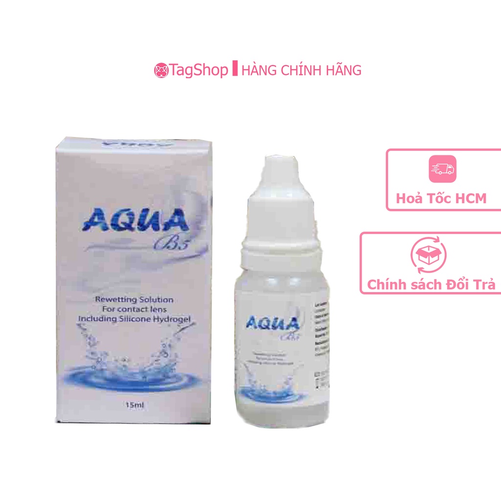 Nước nhỏ mắt 15ml Aqua B5 Nước ngâm 150ml Aqua B5 dùng kính áp tròng chính hãng Hàn Quốc
