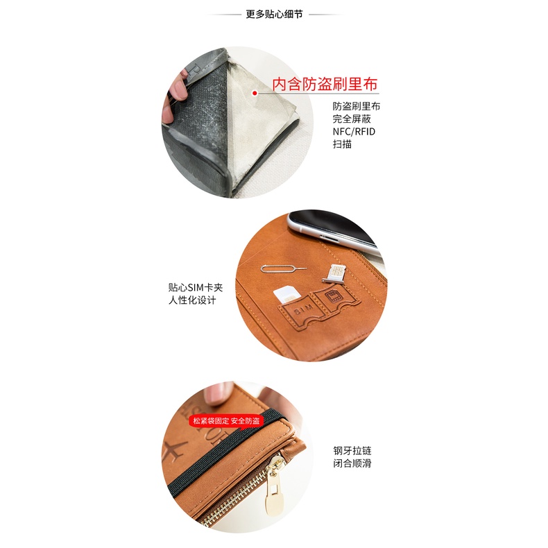 Ví Đựng Hộ Chiếu Đa Năng Siêu Mỏng Phong Cách Hàn Quốc Cho Nam Và Nữ