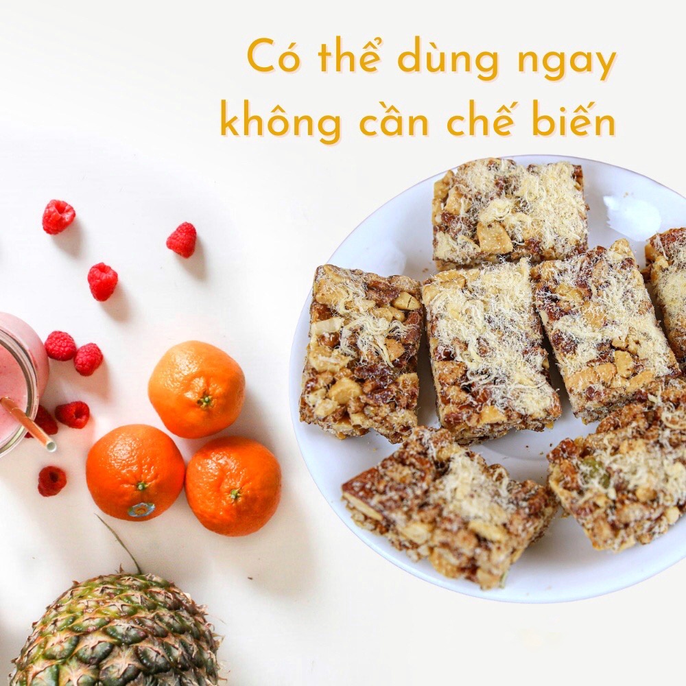 Thanh gạo lứt mix hạt dinh dưỡng, thanh granola gạo lứt huyết rồng eatclean, đồ ăn vặt healthy ít calo