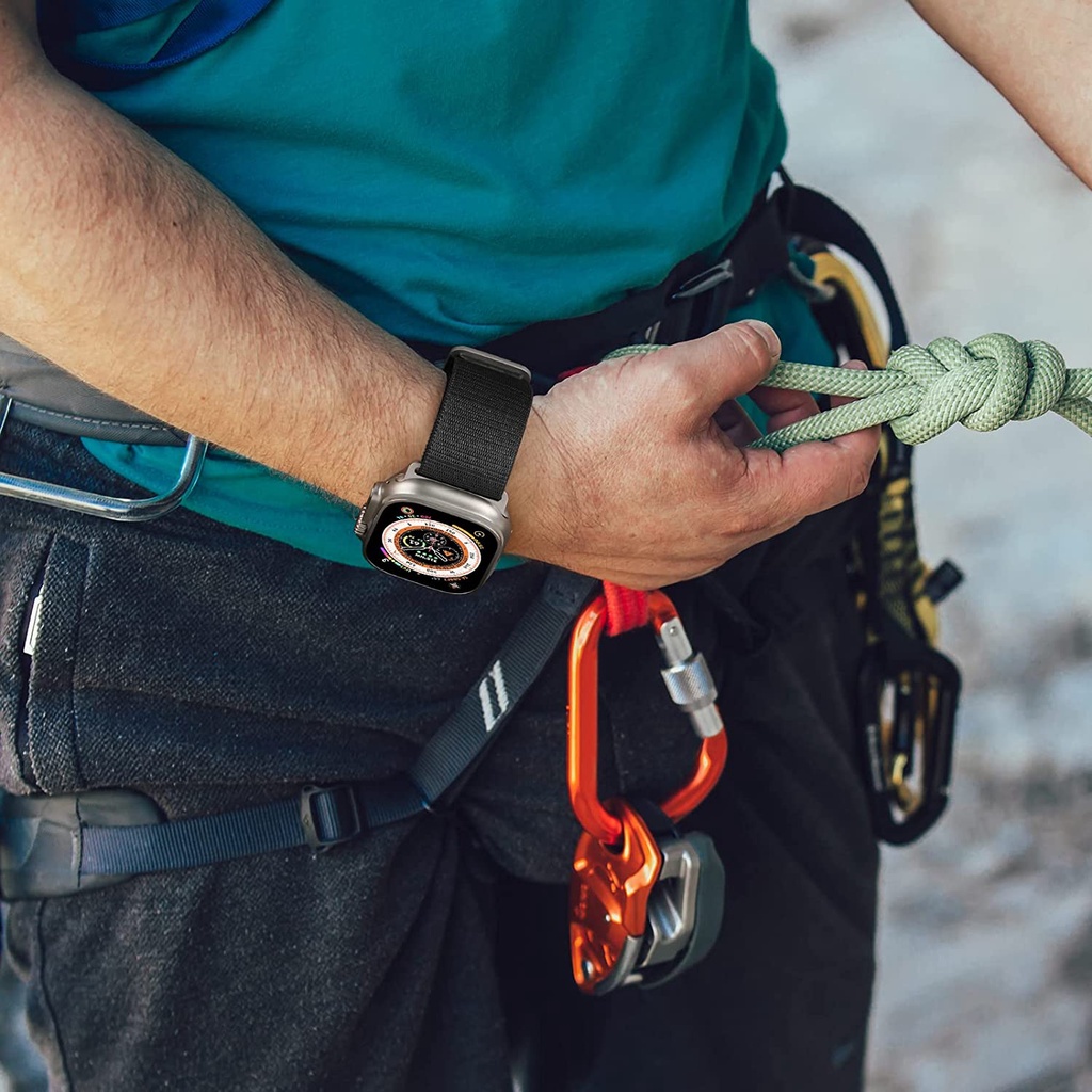 Dây Đeo nylon 49mm 38mm 40mm 6 SE 5 4 SE 44mm 40mm Cho Đồng Hồ Apple watch series 6 SE 5 41mm