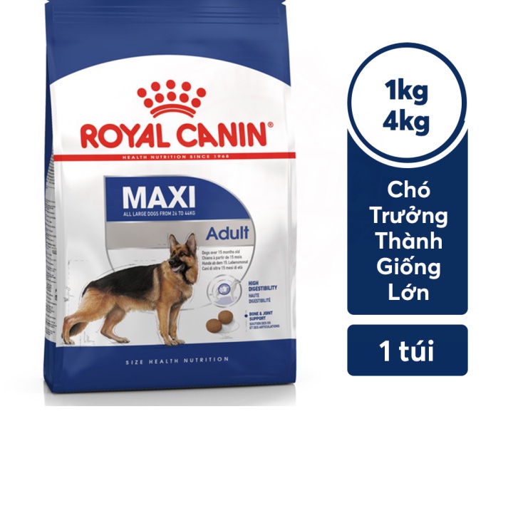 Hạt Cho Chó Trưởng Thành Size Lớn Royal Canin Maxi Adult