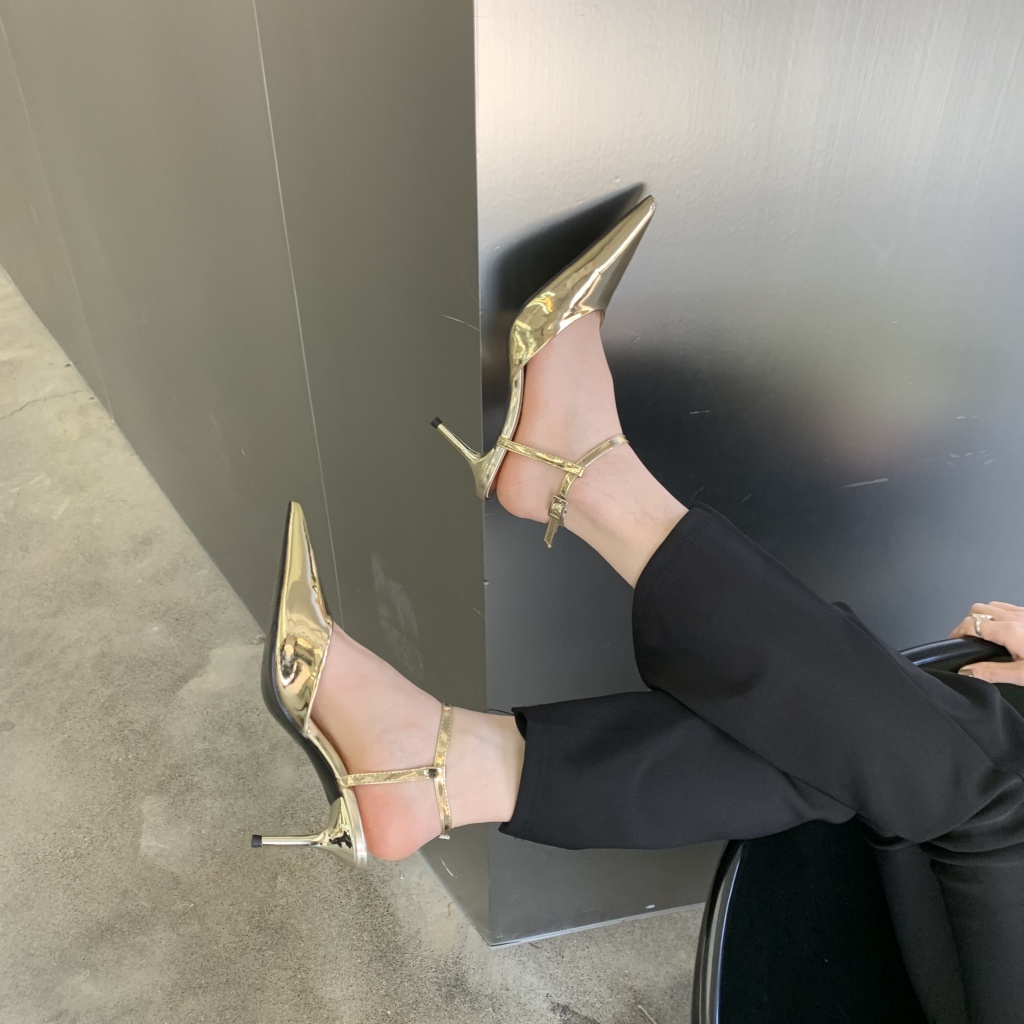 Sandal Cao Gót Mũi Nhọn Thiết Kế Mới Thời Trang Mùa Xuân Hè 2023 Dành Cho Nữ