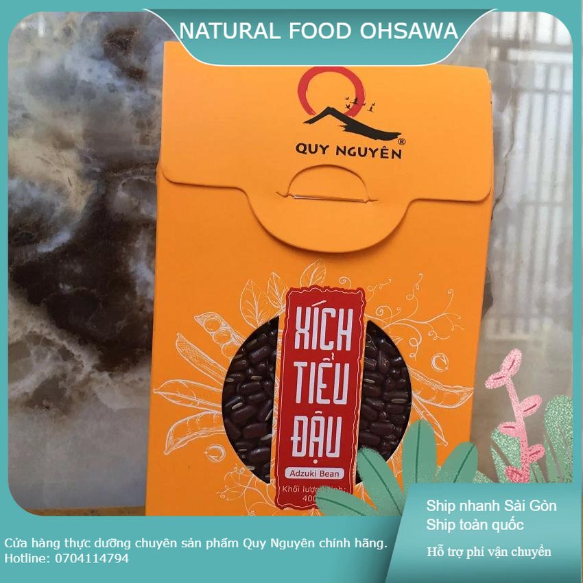 Đậu đỏ sống Quy Nguyên 400gr, xích tiểu đậu [Natural Food Ohsawa]