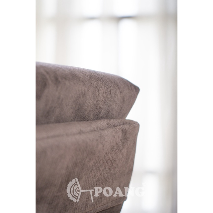 | POANG | plywood óc chó/bạch dương | vải cotton | nâu | R67xS139xC86 cm