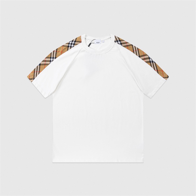 Áo Thun Cotton Thể Thao Tay Ngắn Dáng Rộng Gingham Cổ Điển Hợp Thời Trang Cặp Đôi