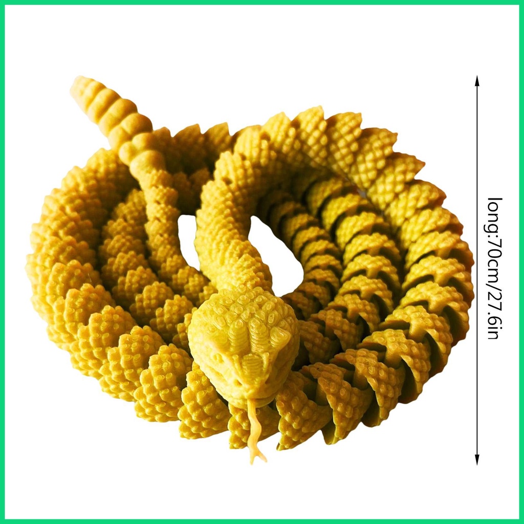 Rắn Giả 3D Sống Động Dùng Trang Trí Tiệc