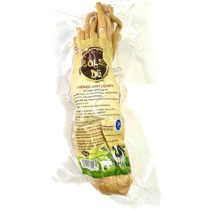 [Siêu Sale] [Chay/Mặn] Set 2 cây Phomai hun khói dê 100g - Date mới nhất