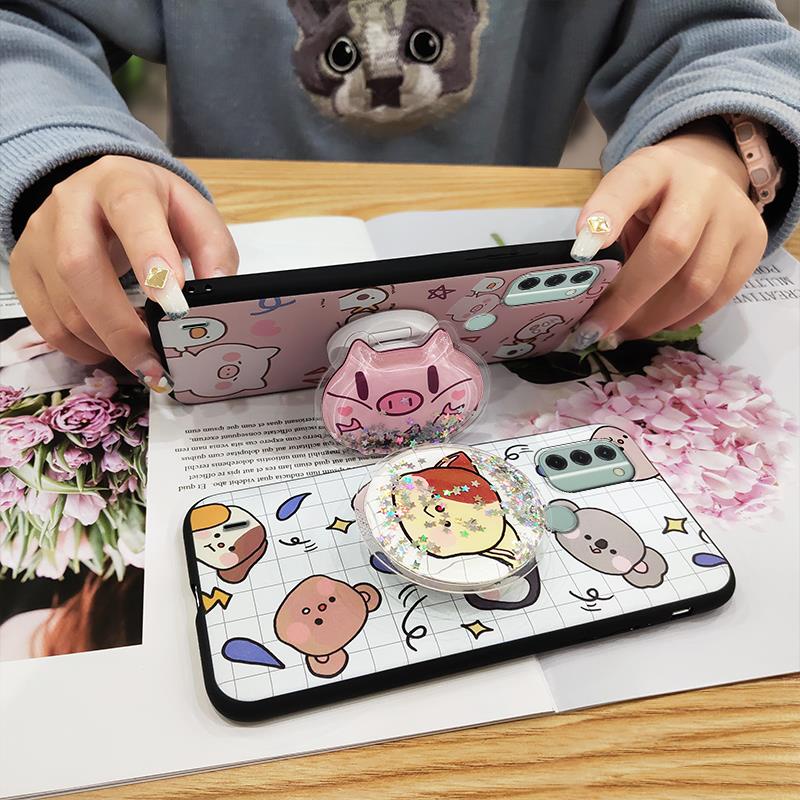 Original Kickstand Phone Case For Nokia C31/TA-1511 Shockproof cartoon glisten Soft Case Durable Silicone Cute TPU Anti-knock