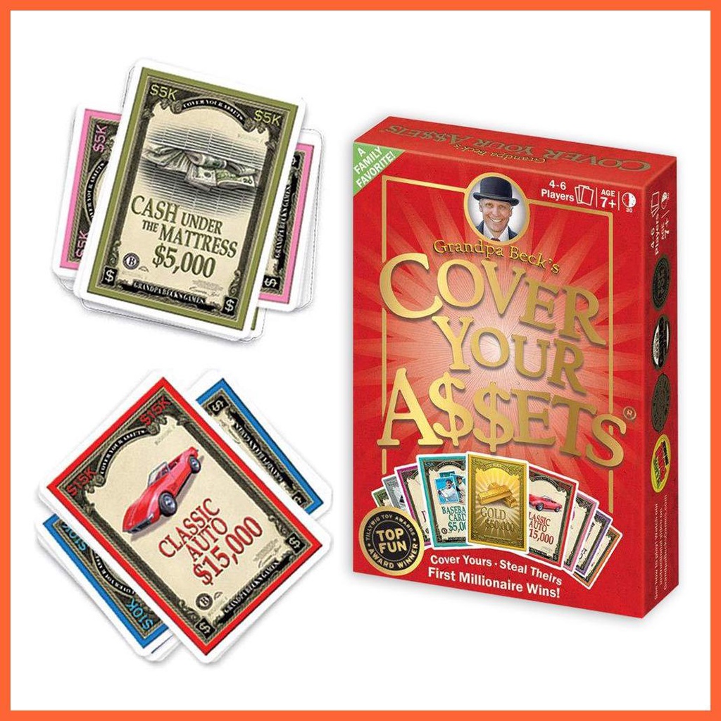 Bộ Thẻ Bài Trò Chơi Gia Đình Vui Nhộn Cho Thanh Thiếu Niên Và Người Lớn Che Phủ Tài Liệu Ông Bà Beck chunvn