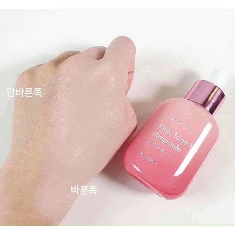 Serum Dưỡng trắng hồng Cellapy Pink Tone Up Ampoule SPF35+ PA++++