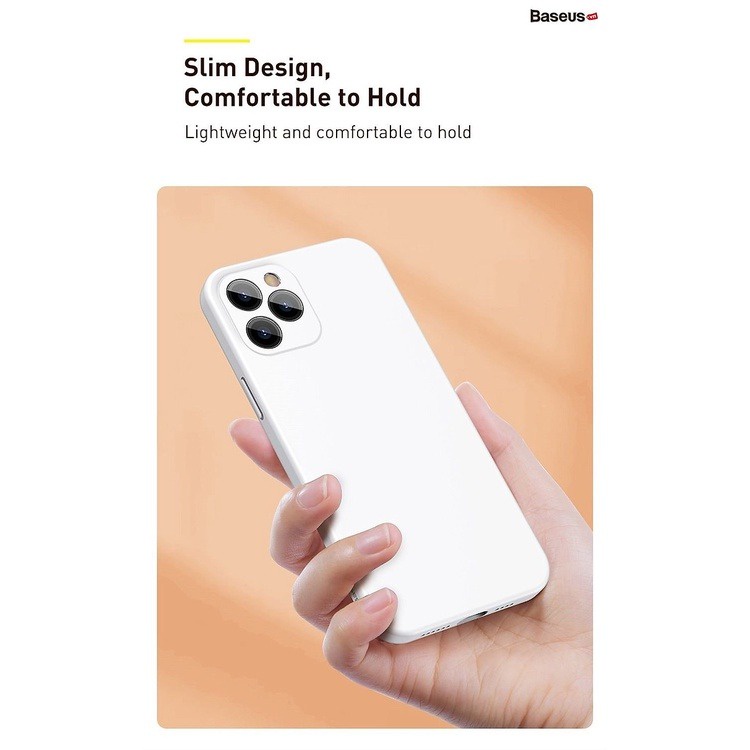 Ốp lưng kháng khuẩn Baseus Liquid Silica Gel Protective Case dành cho iPhone 12 Pro_ Hàng Chính Hãng