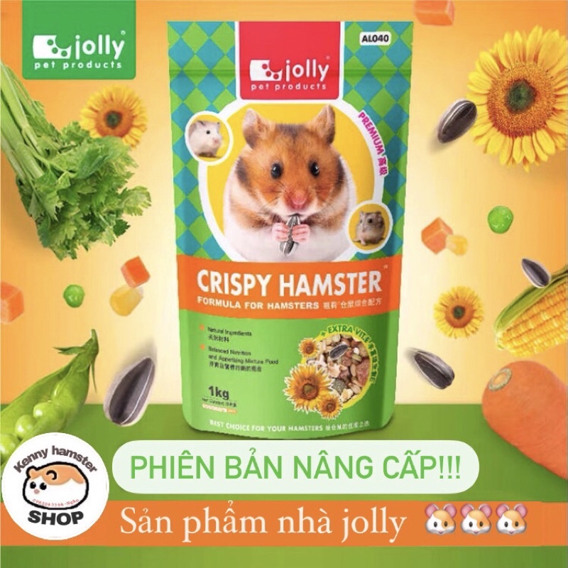 Thức ăn trộn Crispy Hamster premium - jolly