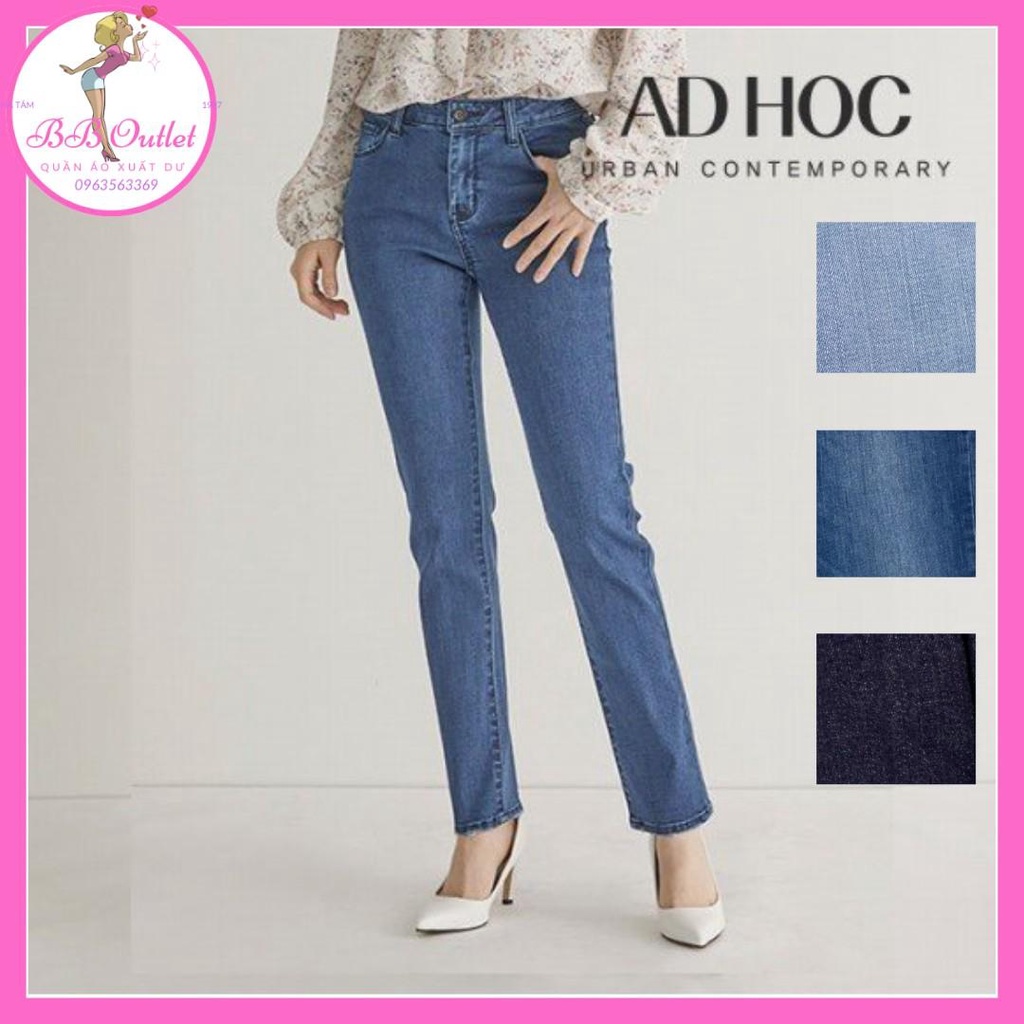 Quần bò jeans nữ AD HOC xuất hàn xịn siêu co giãn mặc rất thoải mái
