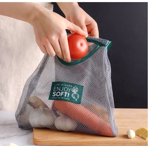 Túi Lưới Đựng Tỏi - Trái Cây - Rau Củ Quả