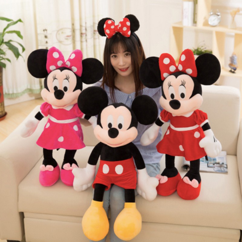 Thú Nhồi Bông Hình Chuột Mickey Và Minnie Cho Bé