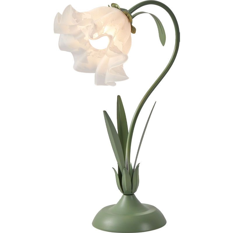 Đèn Ngủ Để Bàn Họa Tiết Hoa Phong Cách Retro Mỹ