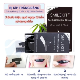 Miếng dán trắng răng 3D WHITE TEETH WHITENING STRIPS