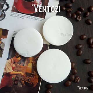 Giấy lọc cà phê tròn 51mm 53mm 58mm, puck screen set 100 tờ giấy lọc chặn cafe size 51/ 53/ 58mm