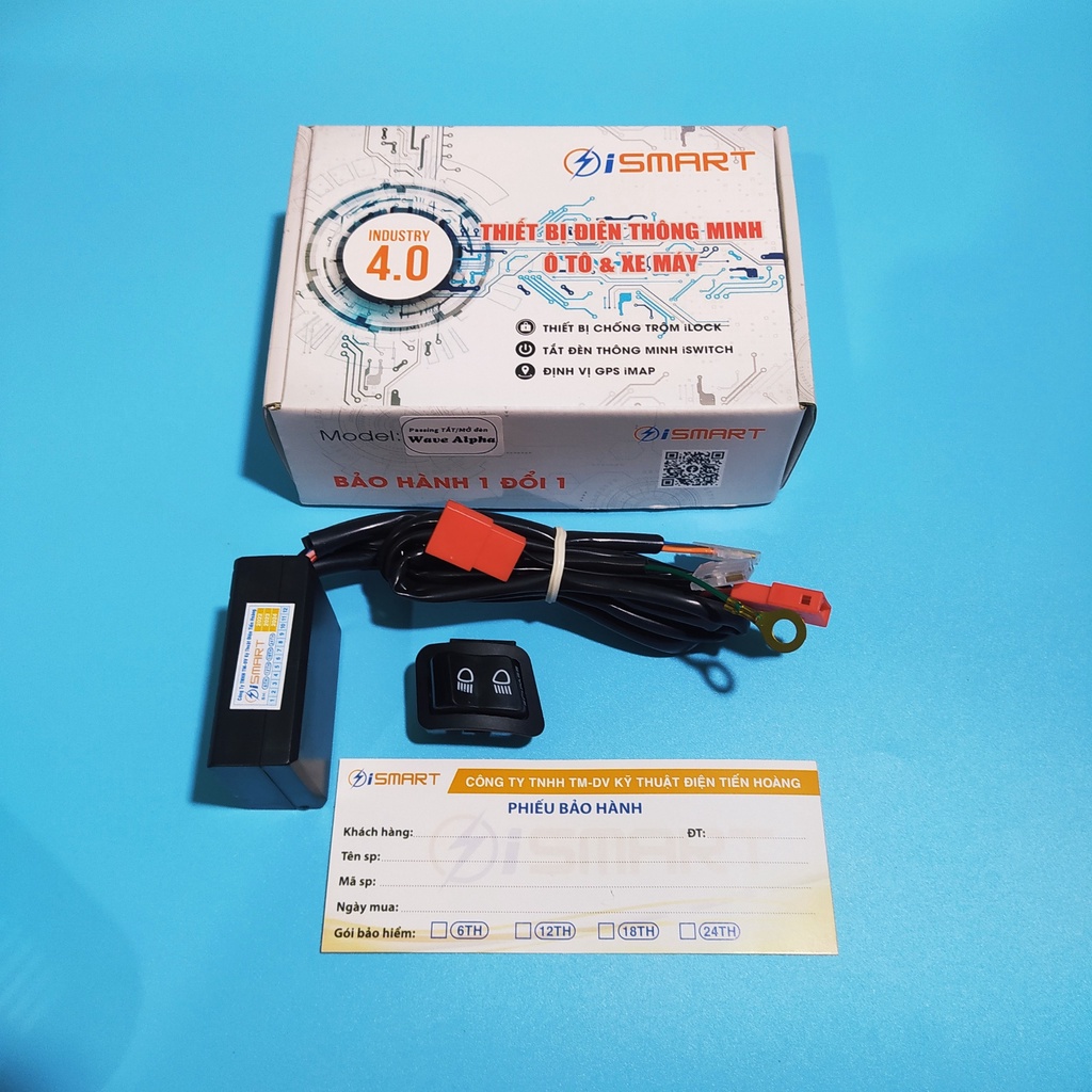 Mạch Passing ISMART 3 chế độ Mạch Tắt Mở đèn xe Honda, Passing tắt đèn xe máy