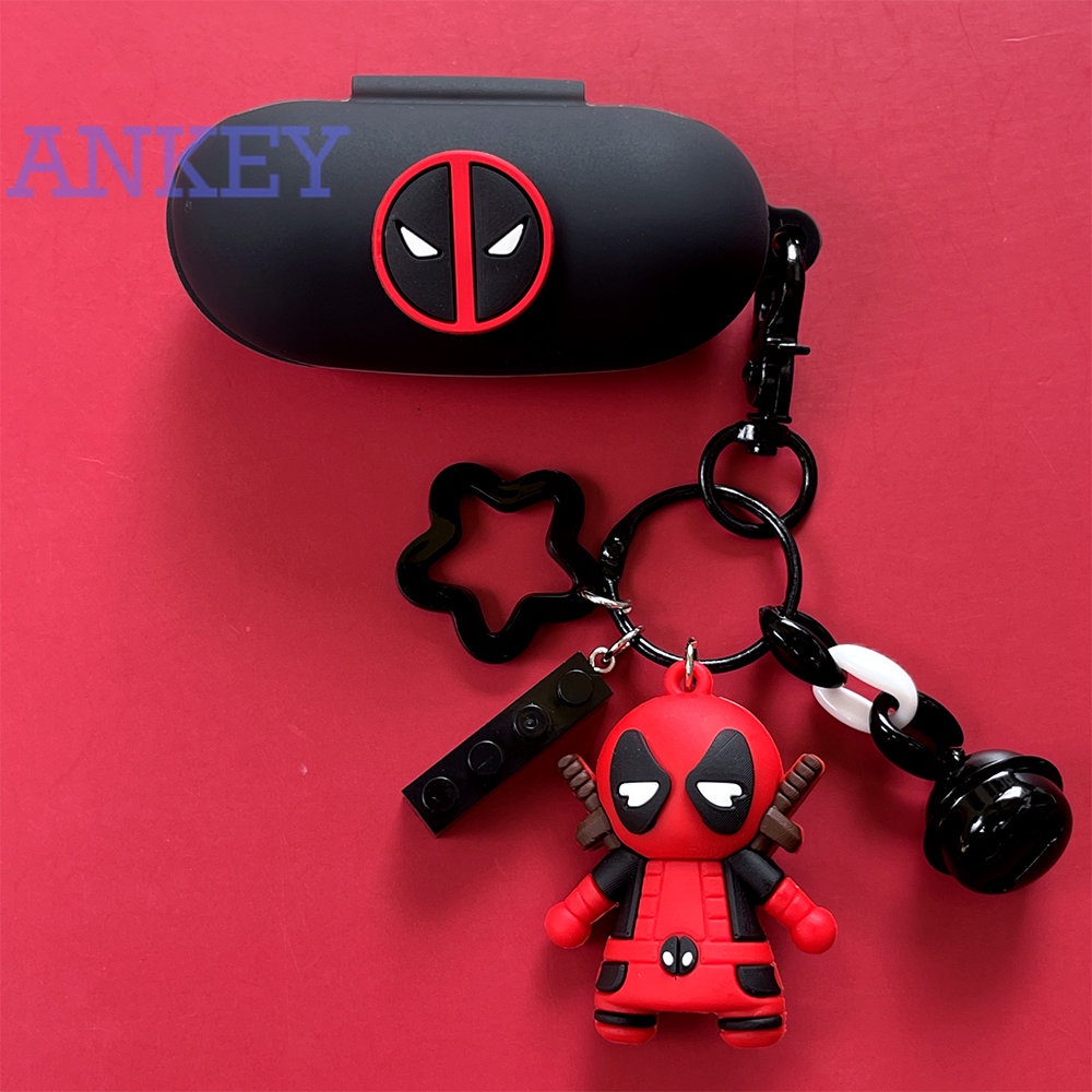 Sony WF-C500 Case Vỏ Bảo Vệ Hộp Sạc Tai Nghe Sony WF-C500 TWS Không Dây Chất Liệu Silicon Họa Tiết Hoạt Hình Dễ Thương Kèm Móc Khóa