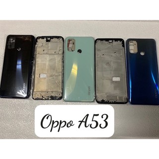 Vỏ bộ oppo A53 gồm nắp lưng, xương, kính camera, phím nguồn volume