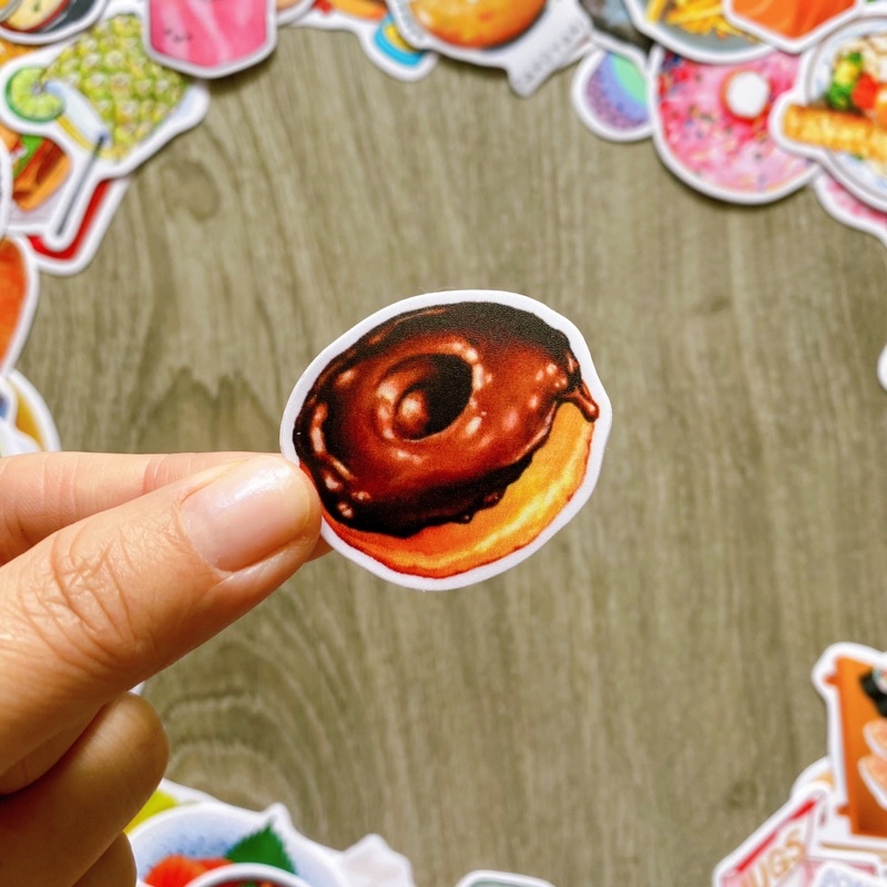 Sticker FOOD - THỨC ĂN  CHỐNG NƯỚC dán trang trí xe, laptop, nón bảo hiểm, vali, đàn guitar, máy tính, ốp điện thoại