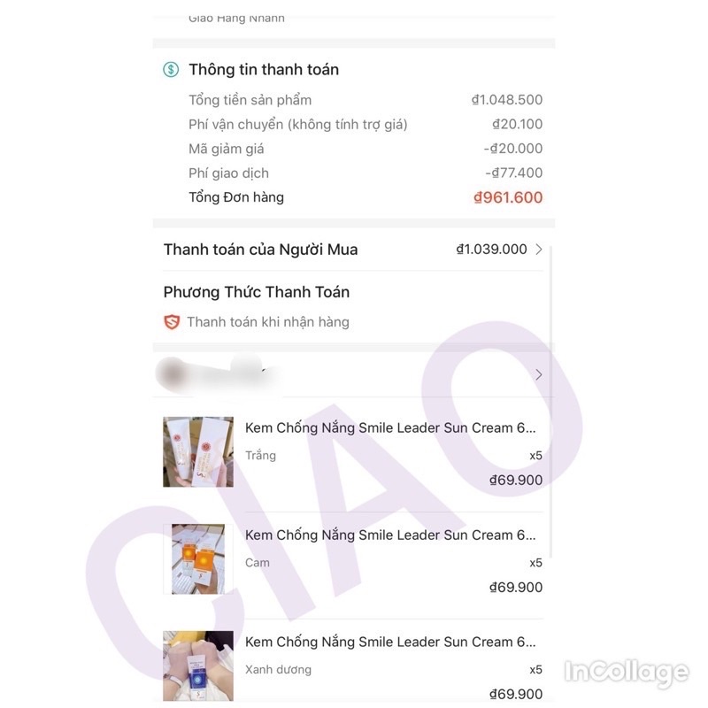 Kem Chống Nắng Smile Trắng Leader Sun Cream 60ml Hàn Quốc