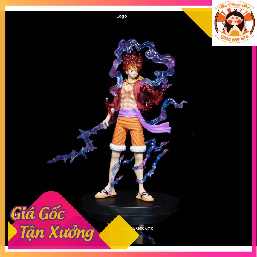 Mô Hình Luffy Gear 5 Sun God Nika cao 21cm - Mô hình OnePiece
