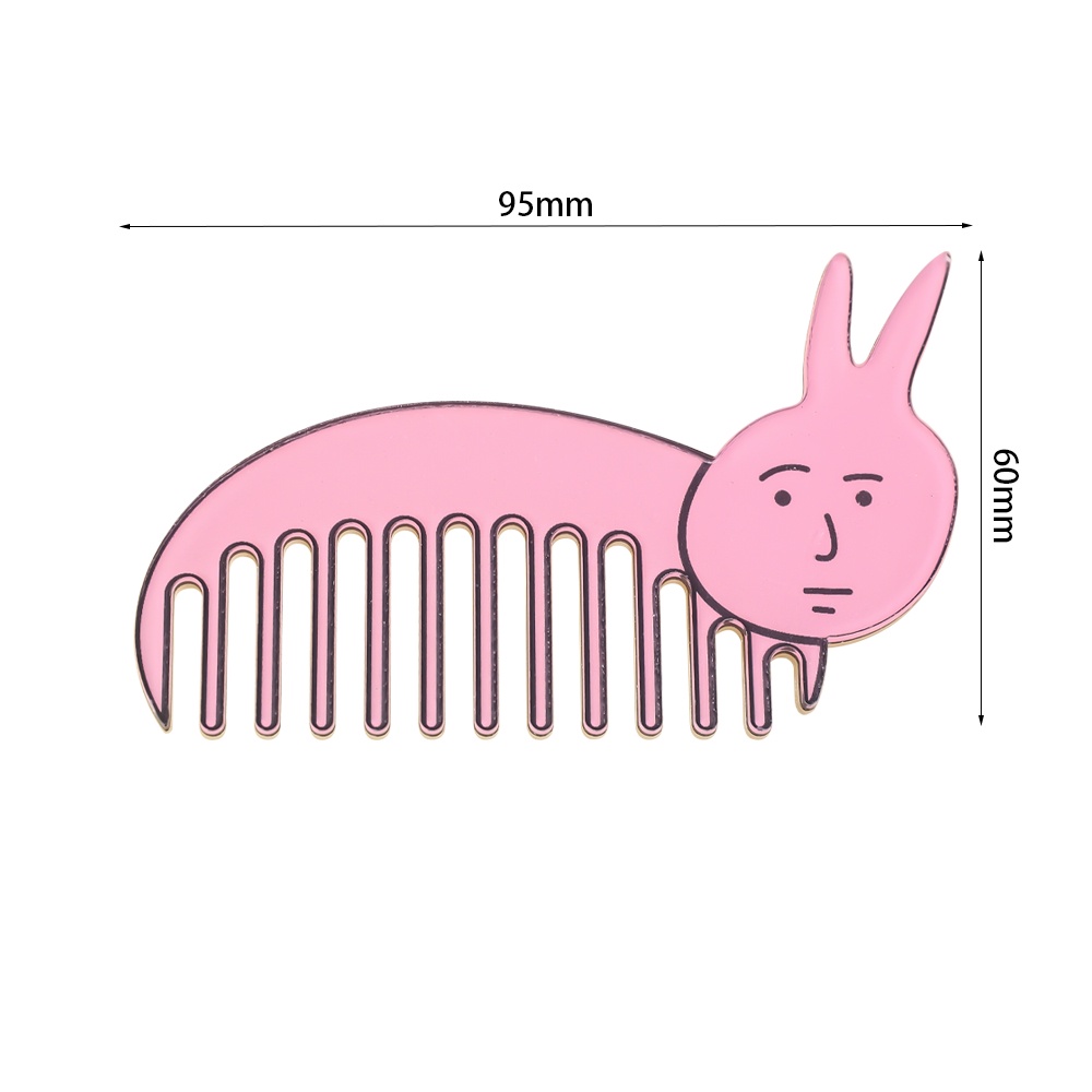 1 Lược Chải Tóc Chống Tĩnh Điện Hình Thỏ Hồng Dễ Thương