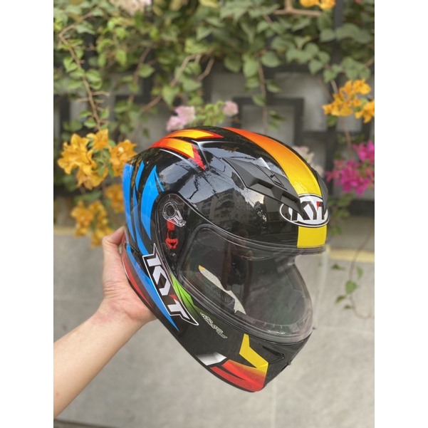 MŨ FULLFACE 2 KÍNH M266 Bản Dragon giới hạn lên logo KYT cực đẹp, Kèm túi đựng và BH 12 tháng