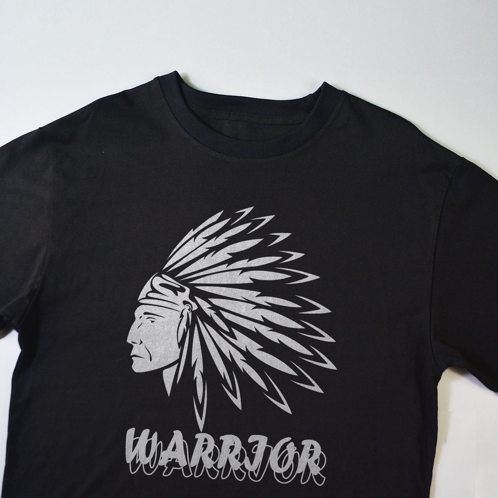 Áo Thun Nam Cổ Tròn KATUSCO Warrior Skull A2294, Cotton 100% 2 Chiều, Phom Rộng Từ 50-80Kg