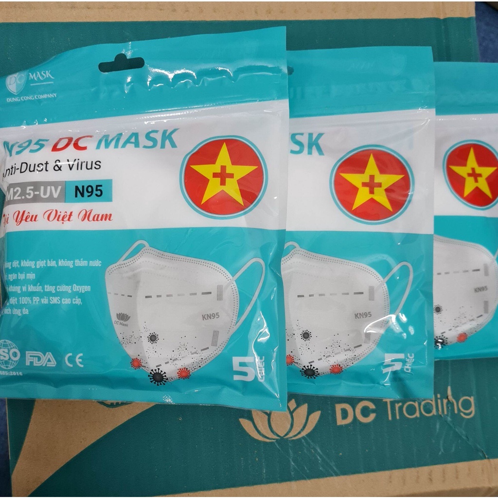 Combo 50 chiếc Khẩu trang y tế N95 DC Mask