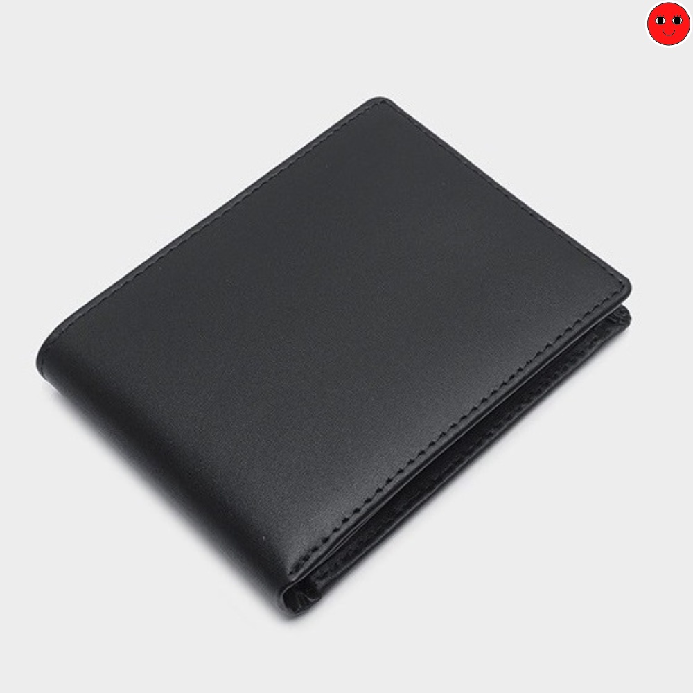 Ví Nam Ngang Gập Đôi Thiết Kế Đơn Giản - Bóp Da Cao Cấp - TRONBO - karro_shop