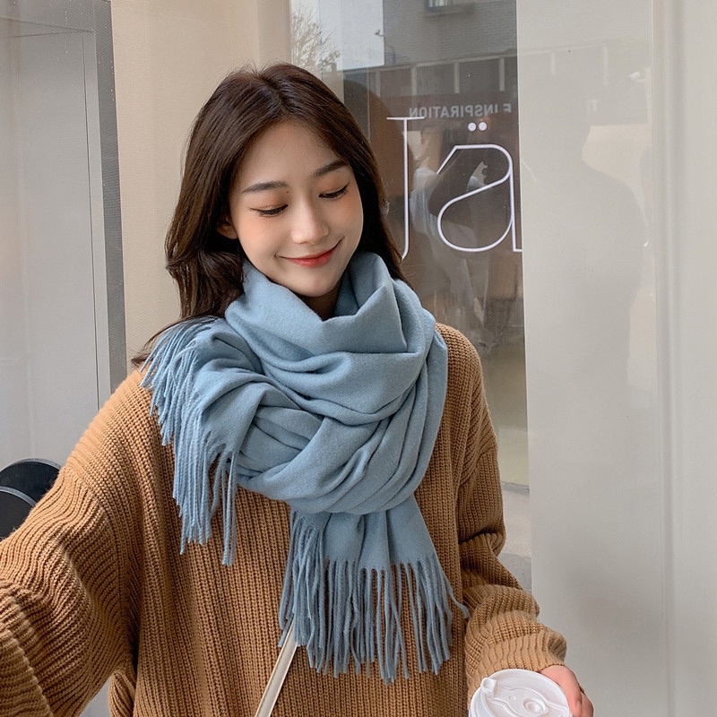 Khăn trơn lông cừu