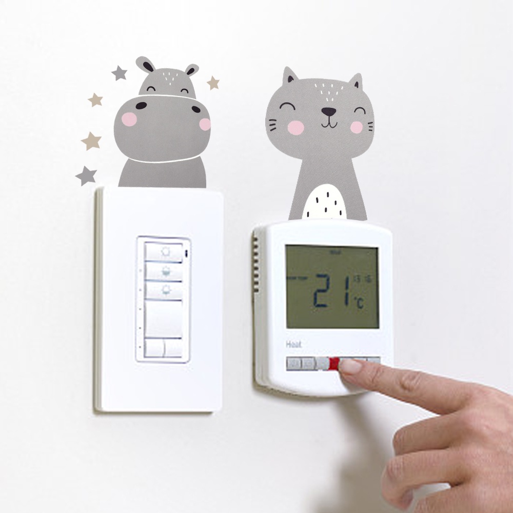Giấy Dán Tường Tự Dính Hình Gấu Và Sao Đáng Yêu Trang Trí Phòng Bé
