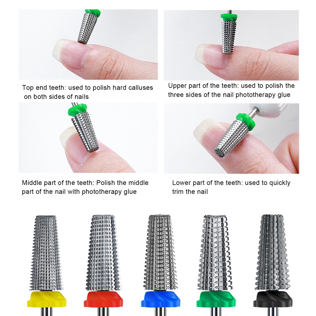 Mũi Khoan Móng Tay MT-Nail Bằng Thép Vonfram Độ Bền Cao Loại Bỏ Da Chết