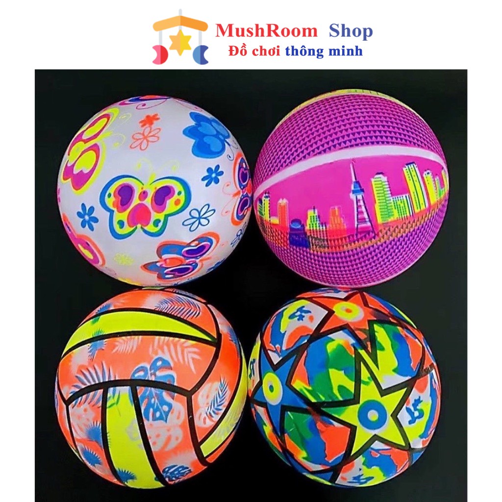Bóng Thể Thao Phát Sáng MUSHROOM Nhiều Màu Sắc Độc Đáo Cho Bé