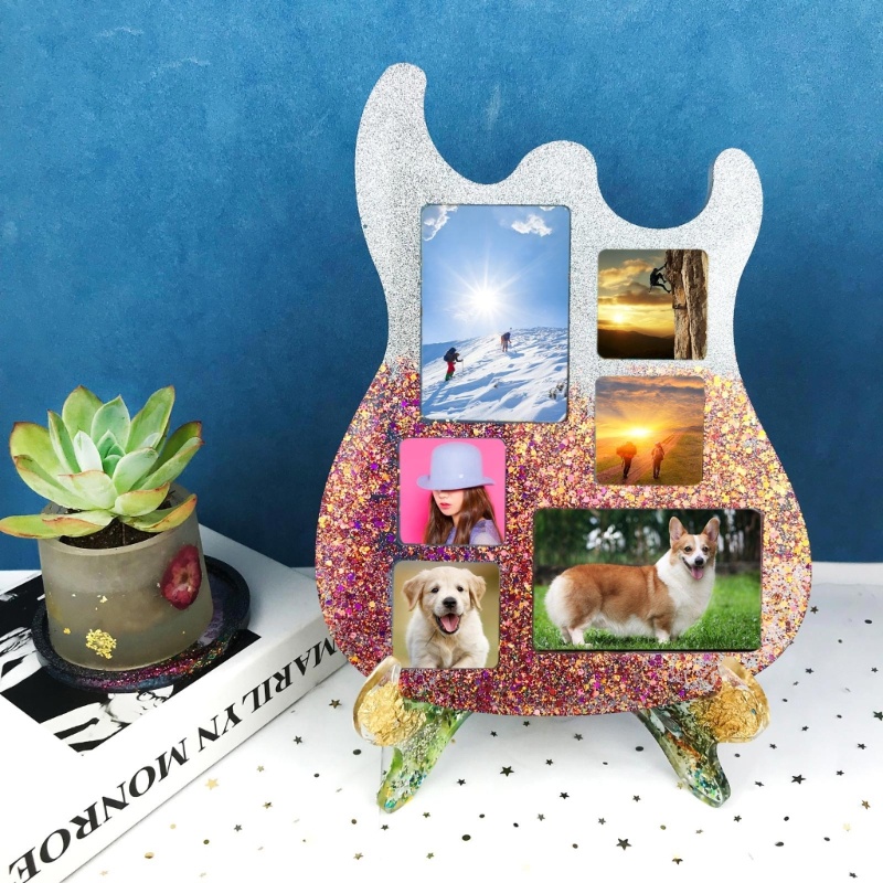 Giá Đỡ Trưng Bày Khung Ảnh Bằng Silicon Epoxy Độc Đáo Trang Trí Nhà Cửa