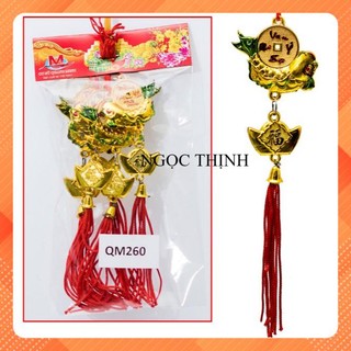 Đồ treo tết dây cá đồng tiền 1 bịch 5 dây