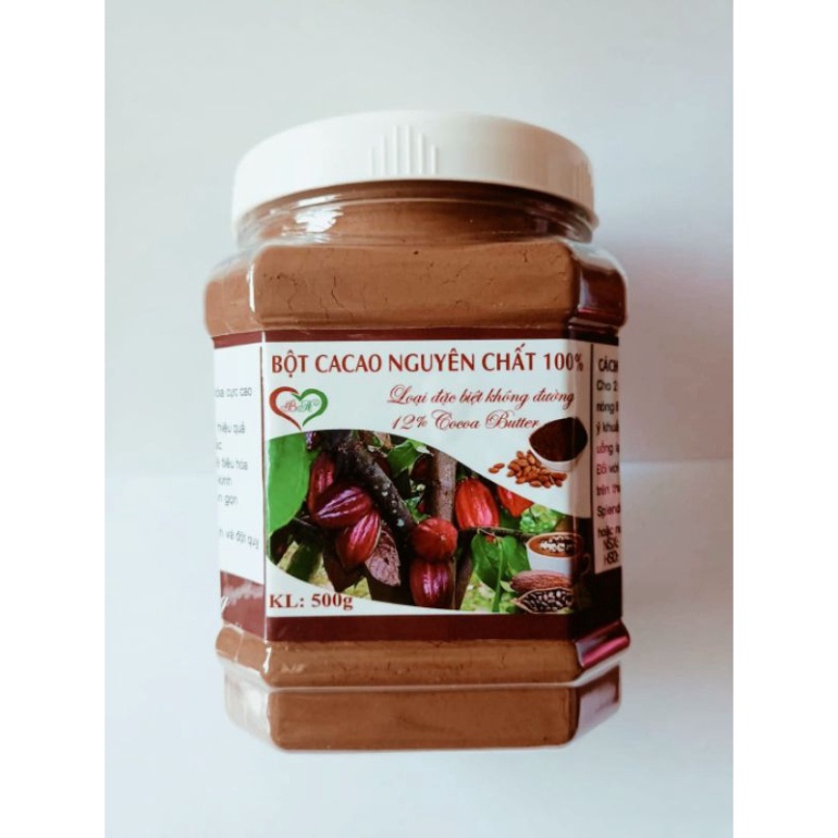 Bột Cacao nguyên chất 100% đậm vị thơm ngon không đường