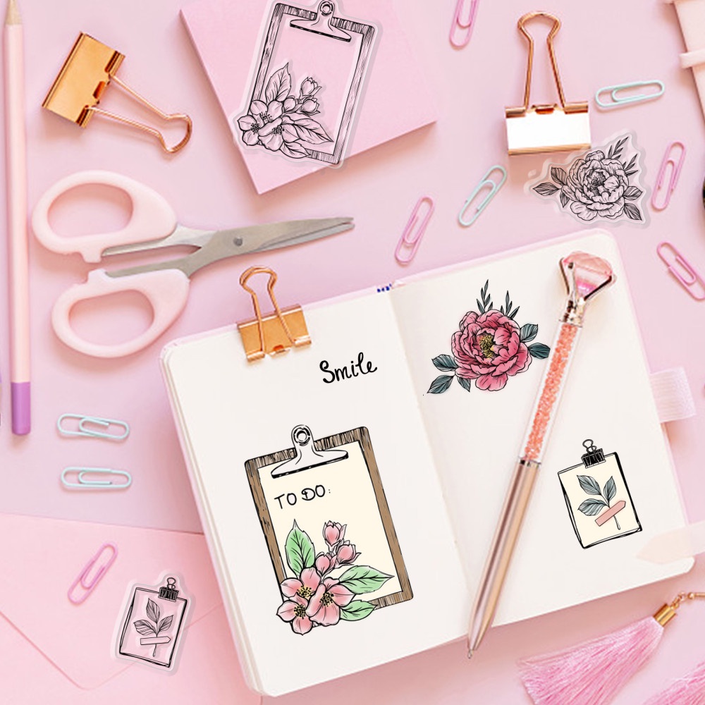 1 Tấm Tem Đóng Dấu Bằng Silicon Trong Suốt Hình Hoa Hướng Dương Trang Trí Album Sổ Tay DIY