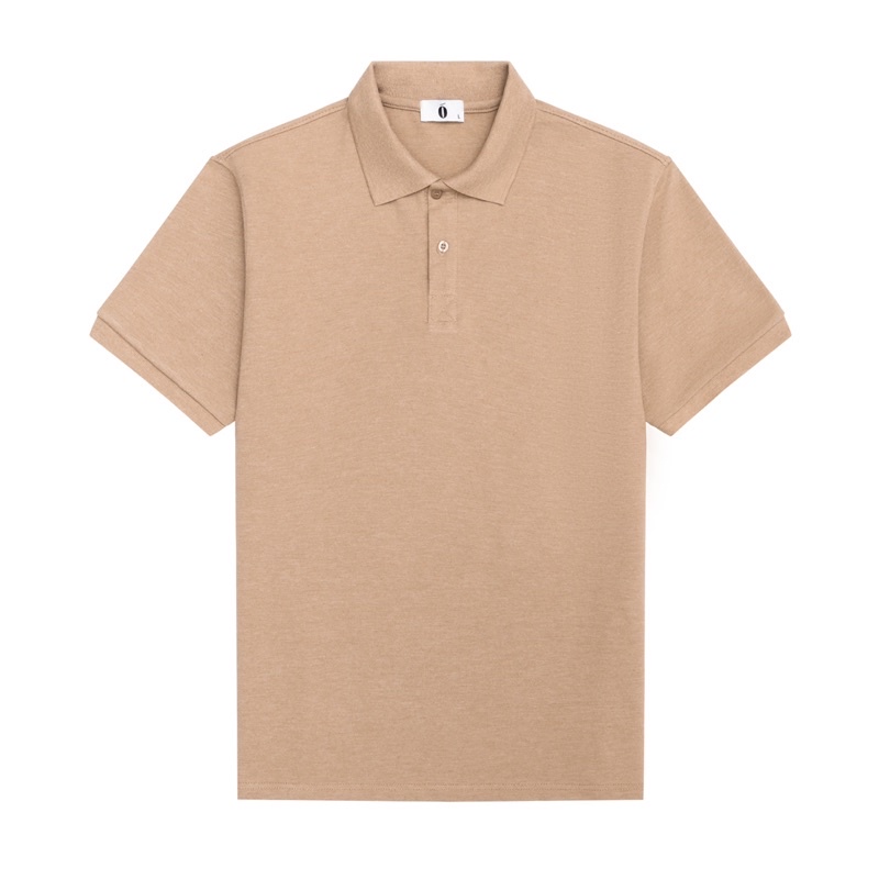 Áo Thun Polo Nam Cổ Bẻ Màu Be Đậm Vải Cotton Cá Sấu Thương Hiệu Ó MENSWEAR