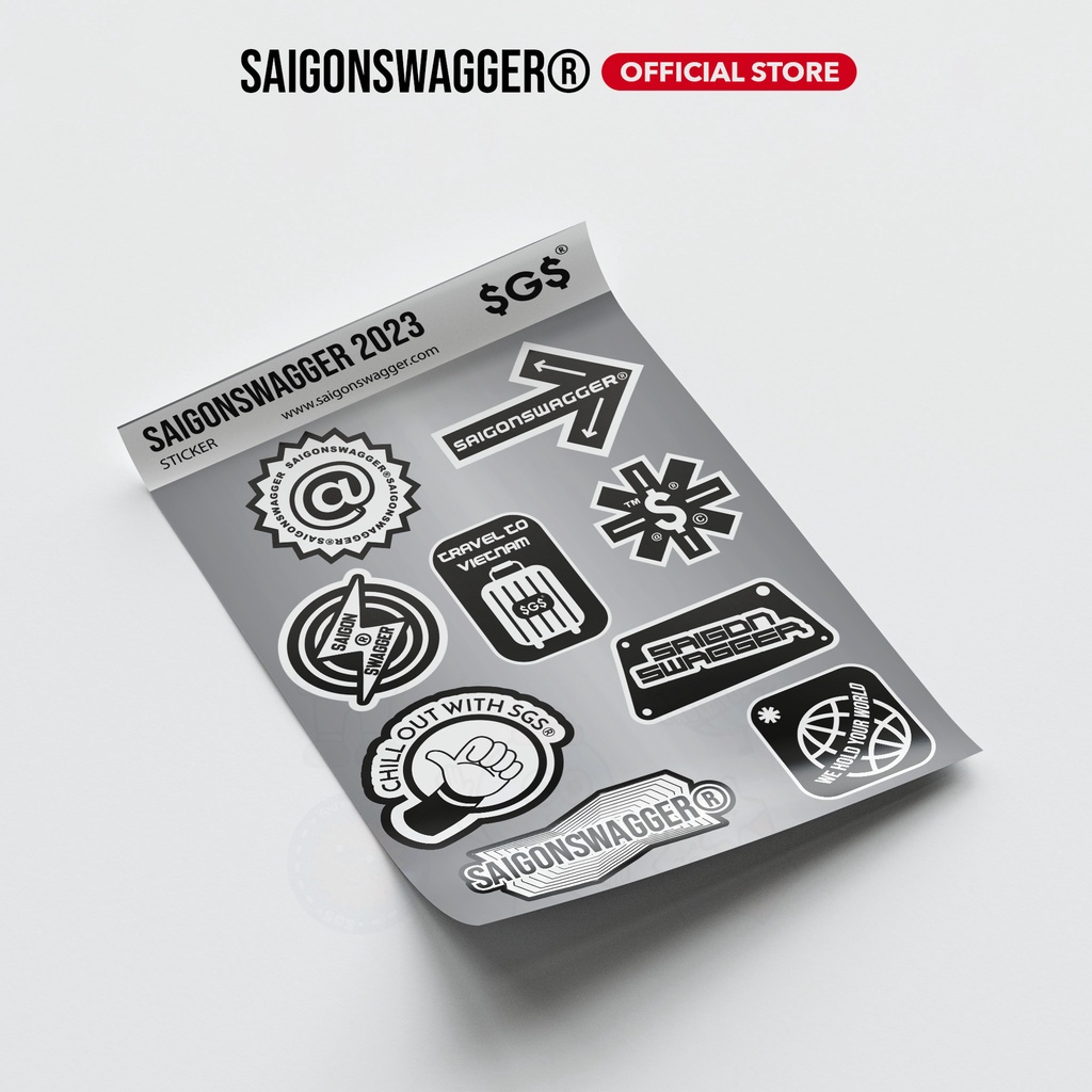 Sticker SAIGON SWAGGER® Nhựa Decal Dán Chống Thấm