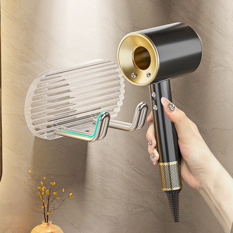 Bathroom Hair Dryer Rack Punch-Free Bathroom Holder Wall Storage Bracket Wall Hanging Hair Dryer Rac