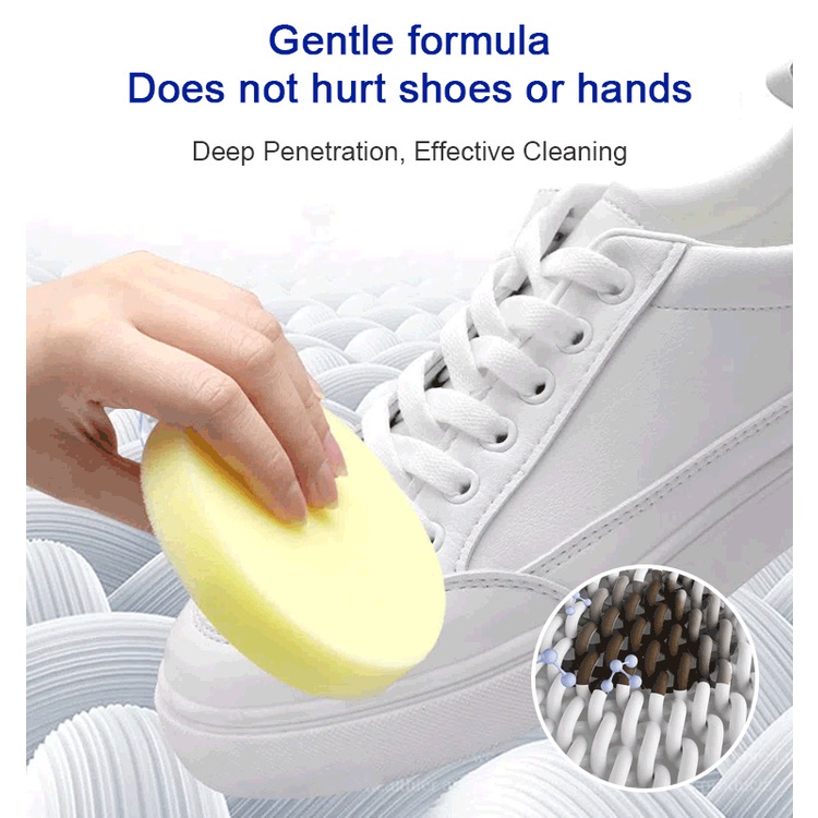 A-LIFE Kem Làm Sạch Giày Thể Thao Trắng Sáng Khử Nhiễm Da Không Cần Rửa
