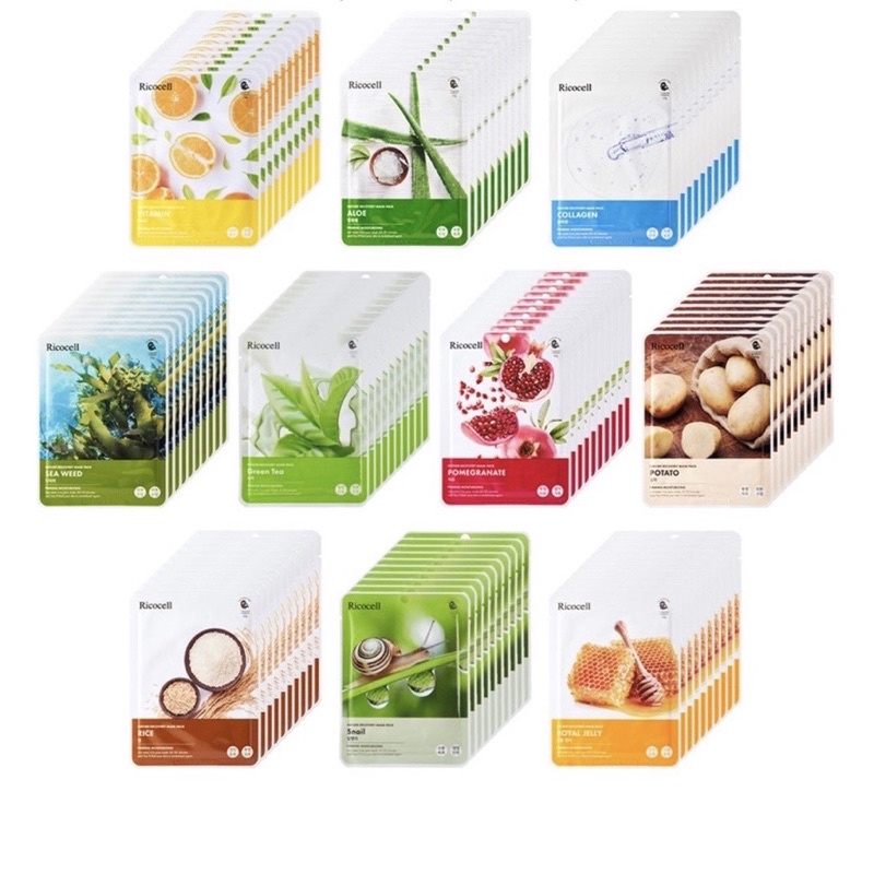 Mặt nạ giấy dưỡng da Ricocell Hàn Quốc chính hãng