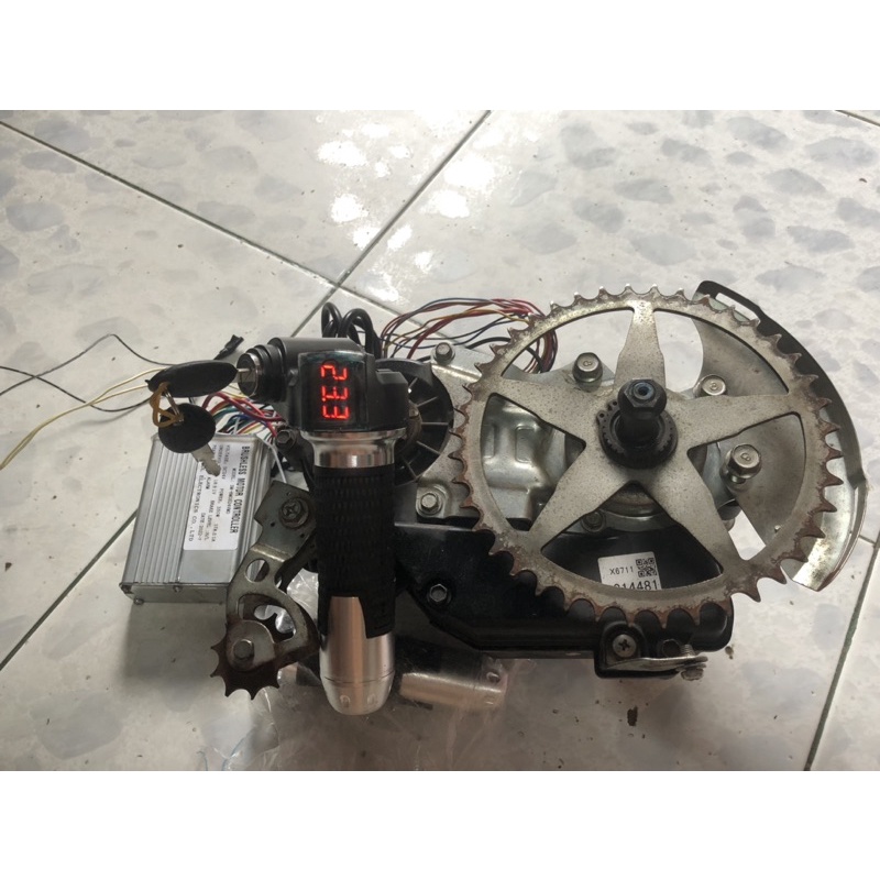 Máy Yamaha cao cấp lên sẳn tay ga dùng cho xe trợ lực và xe đạp điện Nhật bãi