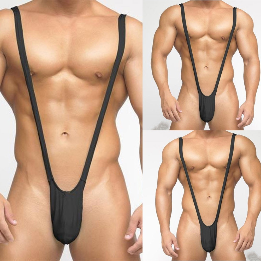 Underwear Thongs Jumpsuit Lingerie Mens One Piece See Bodysuit Through